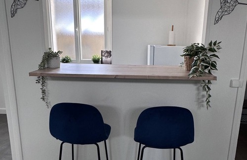 Auxerre Apartamento | Appartement 6 Personnes 2 Chambres Entièrement Équipé Avec Draps et Serviettes