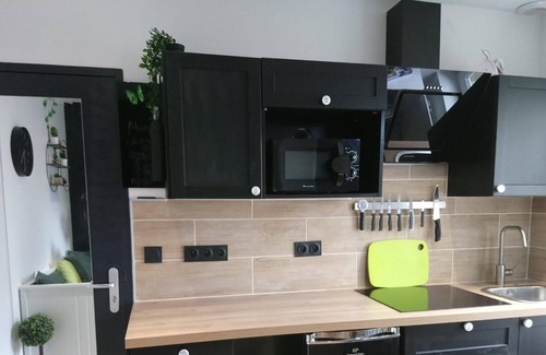 Rive Droite Apartamento | Apartamento-COSY BREST 8-Habitación con desagüe-Vista al patio