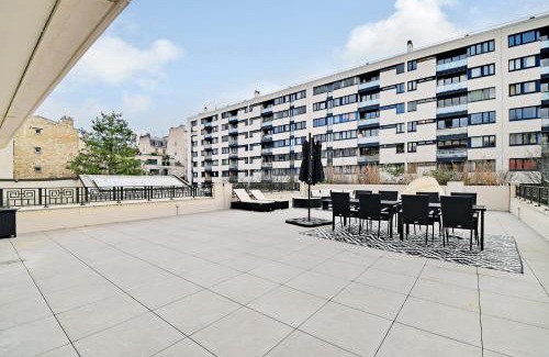 Levallois-Perret Apartamento | Appartement de luxe avec terrasse 3BR Levallois