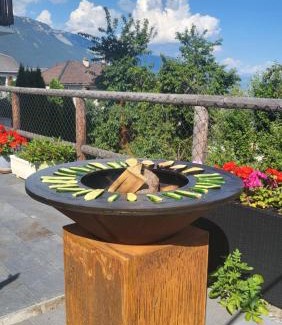 Randogne Apartamento | Appartement Randogne avec grande terrasse