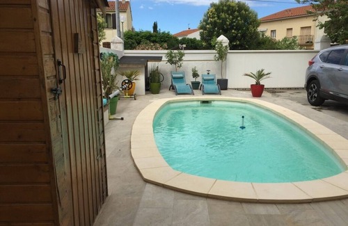 Argeles-sur-Mer Apartamento | Appartement Rez de Jardin Piscine Chauffée, Barbecue, Plancha