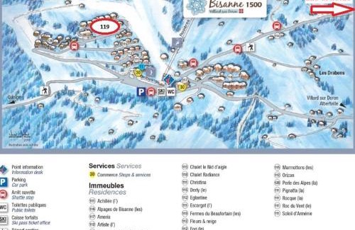 Bisanne 1500 Apartamento | Appartement skis aux pieds, 4 pièces avec mezzanine, balcon, pour 10 pers - Les Saisies - FR-1-594-198
