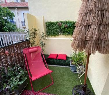 Gares Apartamento | Appartement spacieux à Montpellier avec jardin, 78 m²