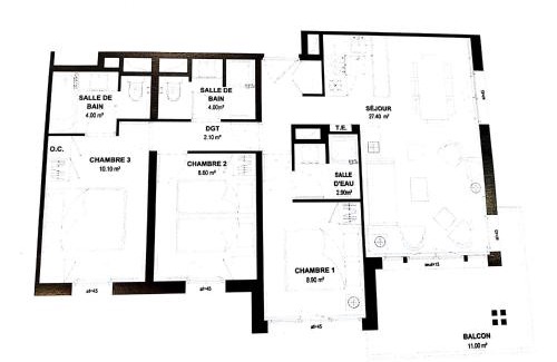 Flaine Apartamento | Appartement spacieux avec accès direct aux pistes, piscine, spa et WIFI – Flaine Montsoleil - FR-1-425-120