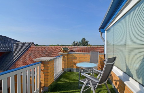 Geltow Apartamento | aproximadamente Apartamento de 70m2, con balcón, nuevo u. Mobiliario moderno, bosque u. cerca de la playa