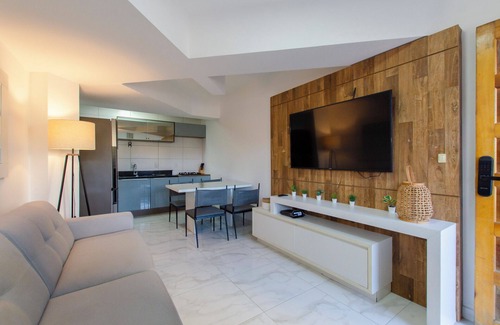 Ponta das Canas Apartamento | Apt com piscina próximo a praia DZ5034