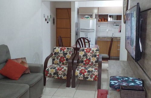 Mirim Apartamento | apto con vistas al mar local cerca de las colonias de vacaciones y estatuas de Iemanjá
