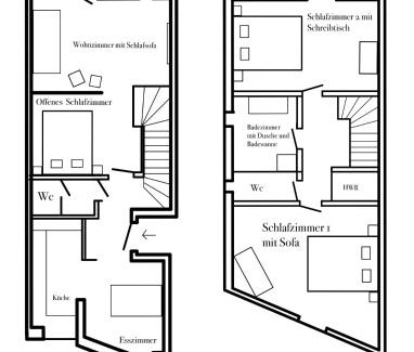 Oldenburg Apartamento | Apt Prinz Maximilian - Zentrum - Zimmerprinzen