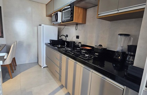 Caicara Apartamento | Apto na Praia Grande SP 1 Quadra da Praia 5 Adultos e 1 Criança Lazer Liberado