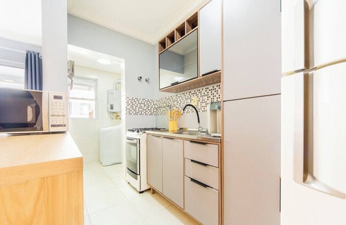 Lagoa Pequena Apartamento | Apto com churrasqueira próximo a praia GR6694