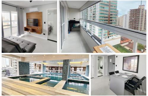 Caicara Apartamento | Apto com lazer completo, piscina, ar, mercadinho e pet friendly a 1 min da praia