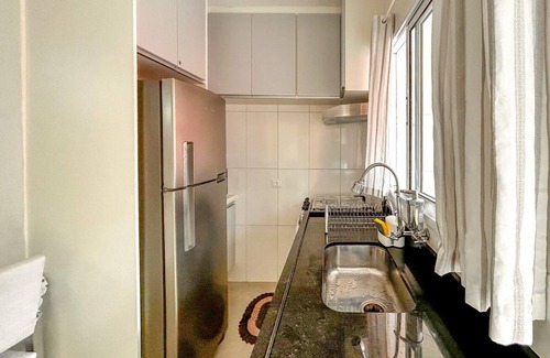 Jardim Paulista Apartamento | Apto com WiFi a 3 min de carro da Praia da Enseada