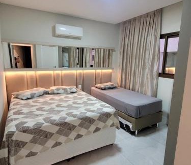 Bombas Apartamento | Apto novo 2 suítes, alto padrão, familiar, piscina aquecida no condomínio, 1 quadra mar