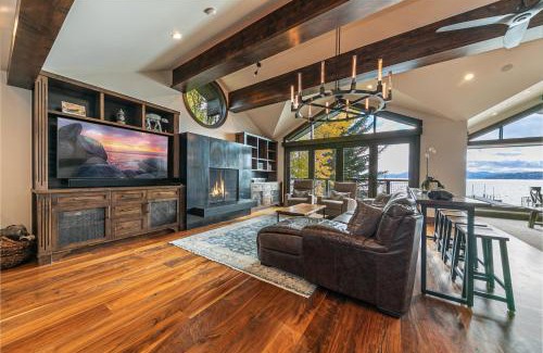 Carnelian Bay Casa | Aqua Vista Lakefront Estate by Tahoe Getaways - 6 BR in Carnelian Bay w Buoy, Pier & Game Room