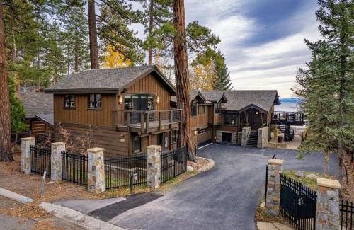 Carnelian Bay Casa | Aqua Vista Lakefront Estate by Tahoe Getaways - 6 BR in Carnelian Bay w Buoy, Pier & Game Room