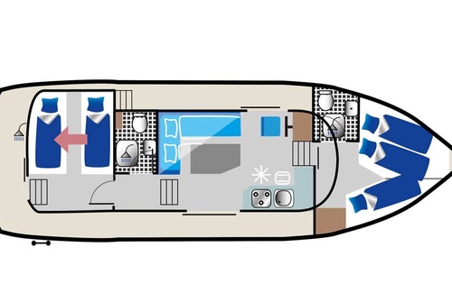 Zeuthen Alquiler De Eote | Aquino 1190 - license-free houseboat - KUHNLE-TOURS Zeuthen