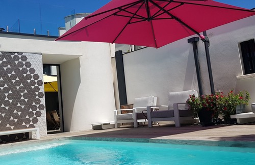 La Grande-Motte Casa | villa contemporánea con aire acondicionado y piscina climatizada