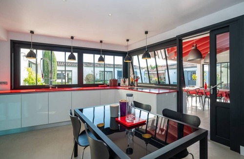 La Flotte Casa | Architect villa for large families with heated pool in la Flotte