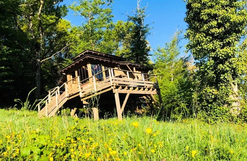 Estipouy Casa | Les Roulottes d'Escapa - Shack encaramado 2 Habitaciones 4 personas