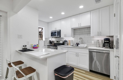 West Arlington Casa | Arlington Entertainment District Home White Door