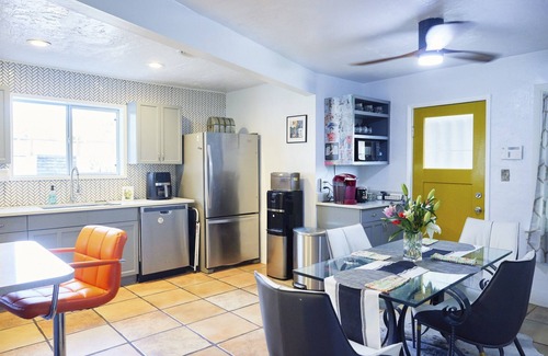 Encanto Casa | Art & Music-Inspired Getaway with Heated Pool + Lush Yard in Central Phx