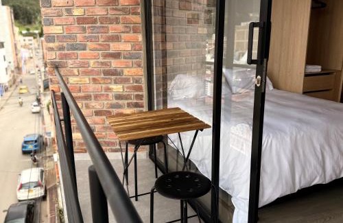 Sogamoso Apartamento | Artistico Loft Central con Balcón