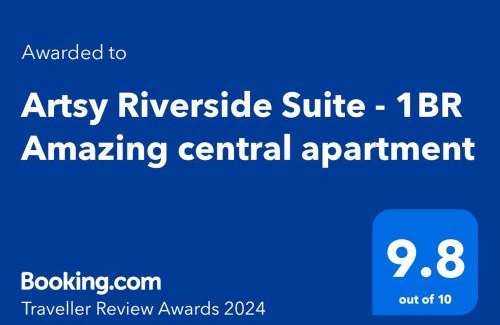 Bucharest Apartamento | Artsy Riverside Suite - 1BR Amazing central apartment