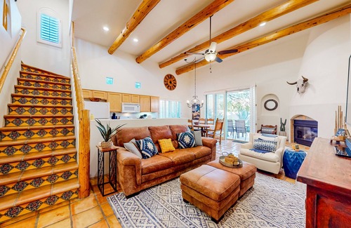 Rancho Villas Casa | Attractive home with private pool, spa, patio, AC, & W/D - near attractions