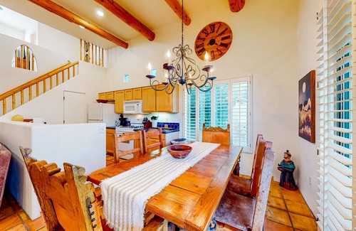 Rancho Villas Casa | Attractive home with private pool, spa, patio, AC, & W/D - near attractions