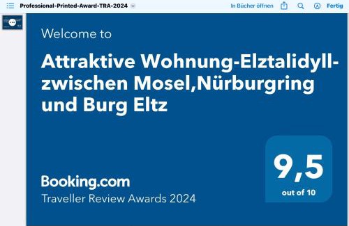 Kollig Apartamento | Attraktive Wohnung-Elztalidyll-zwischen Mosel,Nürburgring und Burg Eltz