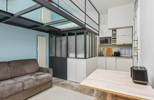 Notre-Dame-des-Champs Apartamento | Loft atípico para 3 personas con AA