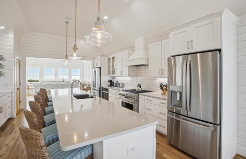 Pine Island Casa | Austin -- New Construction Oceanfront 11BR with Elevator, Fire Pit, Pool, Fitness Room and More!