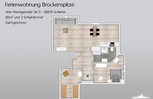 Mandelholz Apartamento | Auszeit-im-Harz Haus 1 Wohnung Brockenspitze