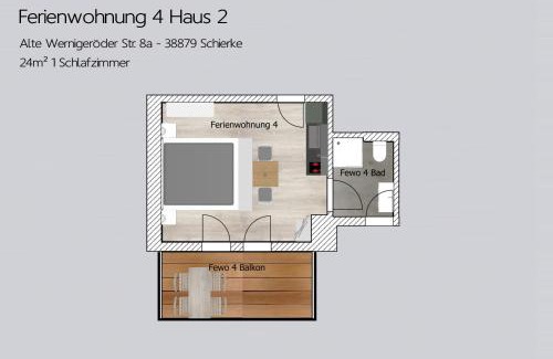 Mandelholz Apartamento | Auszeit-im-Harz Haus 2 Wohnung 4