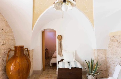 Castelluzzo Villa | Auténtica Casa Sur - Techos abovedados - 8 'MAR - Lavavajillas - CERCADO - CLIMA