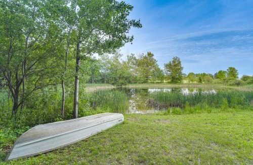 Glidden Casa | Authentic Log Cabin with Private Pond in Glidden