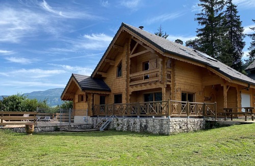 Villard-de-Lans Chalet De Esquí | Authentic wooden chalet in the heart of the Vercors - Splendid view - Swimming pool - 13p