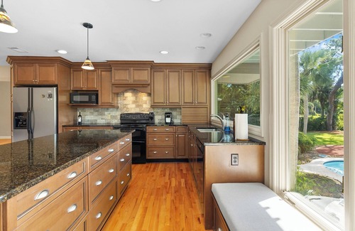 Sea Pines Casa | Available by the Month! ~Heated Pool/WalkToBeach/1MileToSaltyDog/LagoonSetting