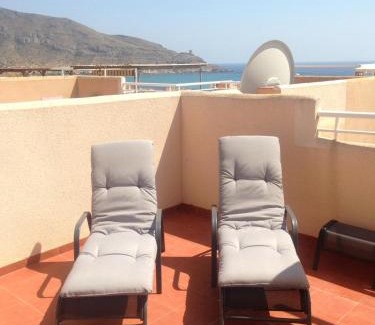 La Azohia Casa | AZ02 Roof top terrace apartment, 2 bedrooms, 1 bathroom, very close to beach