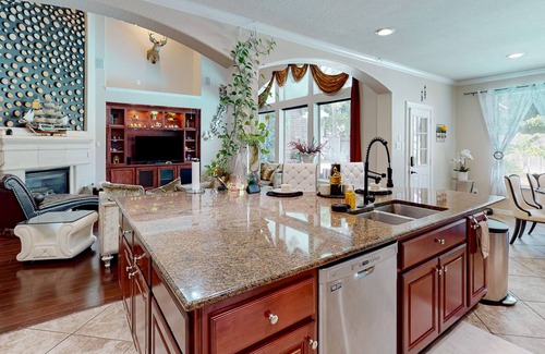 Cypress Casa | Azal House | Luxe house in Cypress with a pool, hot tub, & gourmet kitchen