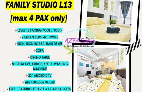 Bandar Baru Bangi Apartamento | AZFA Suites at De Centrum Putrajaya Bangi FREE wifi