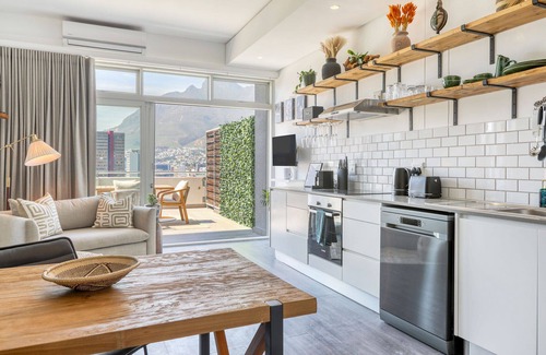 Cape Town City Centre Apartamento | Apartamento de lujo con balcón en la montaña de la Mesa