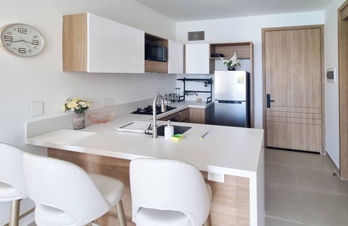 Zona Norte Apartamento | Baia Kristal Charming 2-bedroom apartment lagoon view