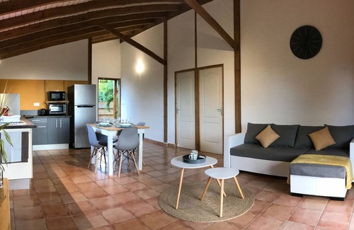 Petit-Bourg Casa | Bamboo Canyon Villa - F2 grande con aire acondicionado