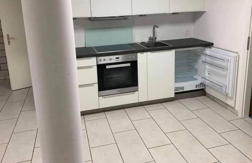 Muttenz Apartamento | Basel - 5 mins away - Modern Basement Studio with Kitchen 35m2 in Muttenz