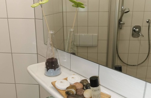 Neubulach Apartamento | e) Basic twin room, with shower and toilet, max. 2 people