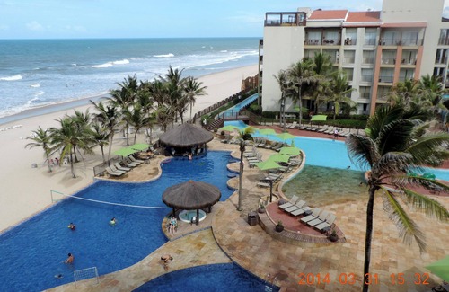 Porto das Dunas Apartamento | APARTAMENTO BEACH PARK RESORT "PIE EN LA ARENA" AMUEBLADO PARA 6 PERSONAS