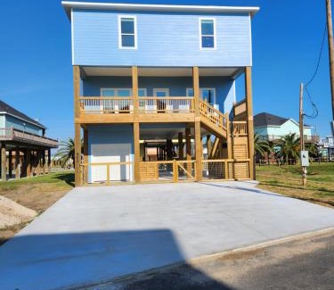 Port Bolivar Casa | Beach Sands 1 New Build Private Pool-Hut Tub