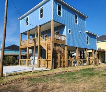 Port Bolivar Casa | Beach Sands 1 New Build Private Pool-Hut Tub