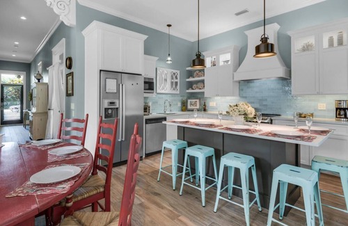 Frangista Beach Casa | Beach Service ☀️350 Feet to Beach & 30 Feet to *Heated Comm Pool w/ Waterfall ☀️ New Remodel